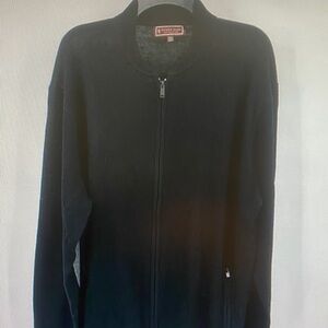 Classic Black Zip-Up Sweater for Men